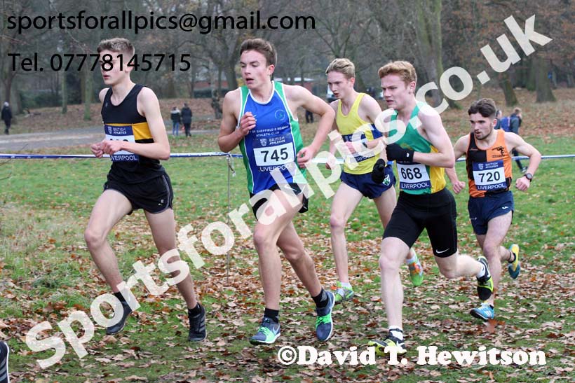 Mens under-17 British Athletics Liverpool Cross Challenge, Sefton Park, Liverpool. Photo:  David T. Hewitson/Sports for All Pics